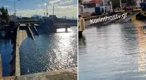 Κόρινθος: Έσπασε η γέφυρα της Ποσειδωνίας κατά τη βύθισή της – Πόσο θα διαρκέσουν οι εργασίες αποκατάστασης