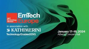 Το MIT «EmTech Europe» Έρχεται για1η Φορά στην Ελλάδα στις 17 & 18 Ιανουαρίου